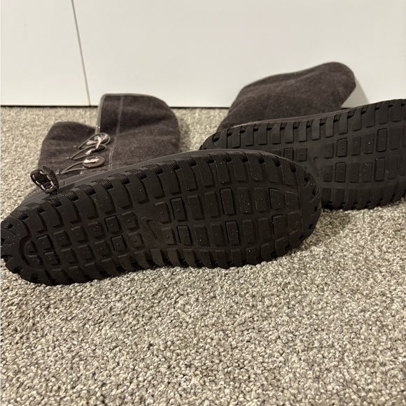 Nike Valenka Wool Soft Grey Winter Sherpa Lined Boots Size 7 - Picture 7 of 13